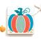 Coastal Autumn Pumpkin Sign with Real Starfish