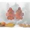 copper oak leaf earrings