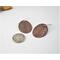 small lightweight copper oak leaf fall earrings