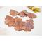 grouping of three pairs of large copper oak leaf earrings