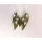 lucite mistletoe  earrings