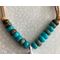View of how the bead section of necklace can be adjusted to your taste.