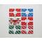 Christmas wrapped presents refrigerator magnets
