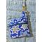 Jean pocket holding Jewish star 6 points blue and gold with gold tone hardware Multi purpose pouch Handmade by a Fur Baby Favorite dog poop bag holder waste bag dispenser training treat pouch binky pacifier bag change purse pouch