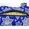 close up Jewish star 6 points blue and gold with gold tone hardware Multi purpose pouch Handmade by a Fur Baby Favorite dog poop bag holder waste bag dispenser training treat pouch binky pacifier bag change purse pouch
