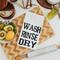 Wash rinse dry kitchen towel