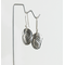 Brushede Silver minimalist earrings