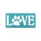 Love Paw Print Sign, Pet Lover Decor