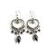 earrings wire wrapped with hematite stones will delight her this Valentine's Day.