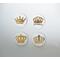 Crown Gold Foil Magnets