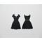 Die Cut Little Black Dresses, Smooth Cardstock