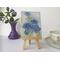miniature copper enamel impressionist floral landscape painting 3" by 4"