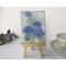miniature copper enamel impressionist floral landscape painting 3" by 4"