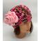 pink camouflage hat with flower