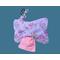 Ballerina poop bag holder, Pink  Ballerina toe shoes print, little girl dog gift idea