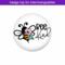 Velcro badge top for interchangeable Velcro badge reels