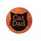 Personalized Wood Cat dad magnet