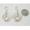 Elegant 925 Sterling Silver Clip On Earrings with Mixed Metal Hoops of Argentium 935 Sterling Silvder, Copper and Brass
