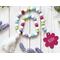 Spring Wood Bead Garland, Spring Decor, Tiered Tray Decor, Wooden Beads, Farmhouse Garland, Flower Tag with Tassel, Colorful Wood Bead Strands, Easter Spring Home Decor, Wood Beaded Garland with Tassel