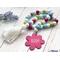 Spring Wood Bead Garland, Spring Decor, Tiered Tray Decor, Wooden Beads, Farmhouse Garland, Flower Tag with Tassel, Colorful Wood Bead Strands, Easter Spring Home Decor, Wood Beaded Garland with Tassel