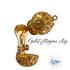 gold filigree clip on