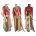Orange lime green, renaissance fair style, tattered dress, unique dress, fall autumn, hippy wedding dresses, size 5-8