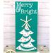Coastal Christmas Tree Sign, Merry & Bright, With Real Starfish

This Merry & Bright coastal holiday sign with an actual starfish, is an ideal addition to your beach house holiday decor. Measuring 7.25x16, this is a cheerful and radiant design with it's greenish turquoise background, white whimsical Christmas tree, and a pop of bright tropical colors.