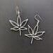 Cannabis leaf earrings