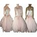 Fairy tale pink wedding dress fairy costume shabby chic one of a kind dress. Great for an outdoor wedding as well as many other events. This is beautiful, and would be perfect for a alternate wedding with an individual look in pink and white.