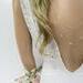 Moonstone Bridal Backdrop Necklace, Double Strand