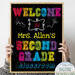 Personalized Teacher's Poster, Welcome to my Classroom, Digital Download