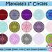 1" round circles for bottlecaps
