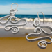 Wind and Waves earrings by Bendi's Jewelry