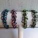 Chainmaille Shaggy Loops Stretch Bracelet, Pastels