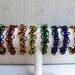 Chainmaille Shaggy Loops Stretch Bracelet, Rainbow