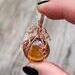 glass pumpkin pendant