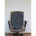 large white dots on black highchair replacement pad