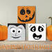 Halloween Silly Faces, Mini Wood Sign Trio