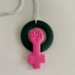 fireflyFrippery Feminist Fist Necklace