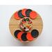 Dollhouse miniature paper plates, Halloween, black and orange, set of 10 plates
