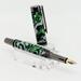 ​With its sleek, streamlined and elegant design, this fountain pen will make a gift of enduring beauty. This is perfect for those with smaller hands as it is slightly smaller than most rollerball and fountain pens. Posts on both ends with smooth multi entry thread style on cap end and a press fit on the back end. Includes Black ink cartridge, fountain pen ink refill pump and quality German Iridium nib. The body of the pen represents the celebrated football team, the Seahawks. A treasure and 12th man. The pen comes a gift box.