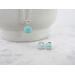 Natural Larimar Jewelry Set, Necklace and Earrings