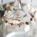 Gold Sterling Silver Garnet Gemstone Bracelet