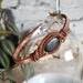 Anthophyllite Copper Bangle Bracelet