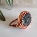 Anthophyllite Copper Wire Wrapped Ring