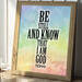 Psalm 46:10 Digital Download, Be Still And Know That I Am God, watercolor scripture prints
