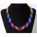 rainbow chainmaille choker European 4 in 1 pattern by RainbowMaille