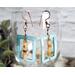 Opal and Mother of Pearl Copper Earrings