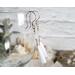 Fine Silver Milk Quartz Tassel Earrings