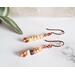 Yellow Honey Opal Copper Earrings